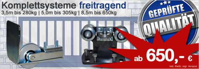 Freitragende Torsysteme