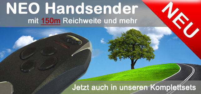 Neo Handsender f�r Torantriebe Reichweite 150m und mehr