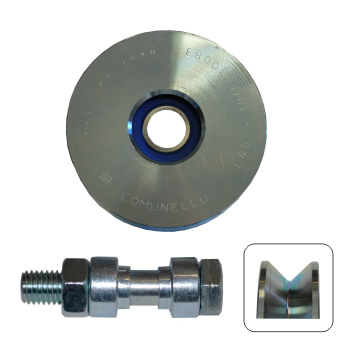 Rolle 100mm mit V-Rille - 300kg.