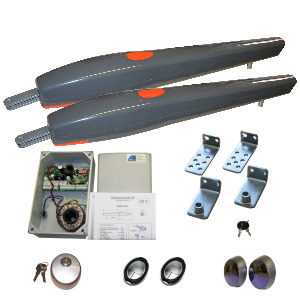 Drehtorantrieb Set A4 2-fl�gelig - Torantriebe - Endanschl�ge mechanisch verstellbar. -  Drehtorantrieb - Torantrieb Set f�r zweifl�gelige Tore bis 4,0m und 200kg pro Fl�gel. Der Drehtorantrieb...