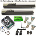 Drehtorantrieb Set A5 2-fl�gelig NEU - mit Handsender NEO + Stabantenne - 150m Reichweite und mehr ! / Drehtorantrieb - Torantrieb Set f�r zweifl�gelige Tore bis 3,0m und 200kg pro Fl�gel. Der Drehtorantrieb A5 ist ein sehr robuster selbsthemmender 24V Spindel - Fl�geltorantrieb mie einer Leistung von ...
