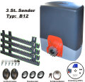 Schiebetorantrieb Torantrieb B500. Komplett Set mit 3 Handsender. / Schiebetorantrieb - Set Typ: B500 f�r Tore bis 500 kg   mit Magnetendschalter im Antrieb   verbaut.  Der Schiebetorantrieb B500 ist ein sehr robuster und leiser Torantrieb mit Aluminium Geh�use und ha...