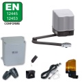 Drehtorantrieb - Torantrieb Set f�r einfl�gelige Tore bis 2,5m und 300 kg pro Fl�gel. Geeignet f�r gro�e <br>Tors�ulen. Entspricht den EU Normen f�r kraftbet�tigte Tore nach DIN EN 12453 und EN 12445....