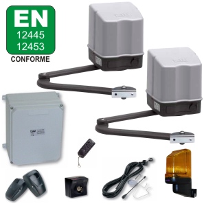 Drehtorantrieb Set EASY 2-fl�gelig mit Gelenkarm. Fl�geltorantriebe - Komplettset.