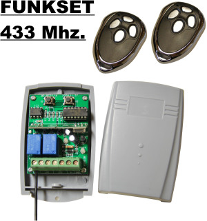 Torantrieb Funkset - Empf�nger mit  2 Handsender B6 433Mhz.   Nachr�stsatz !