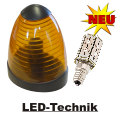 Blinkleuchte 12-24V mit 12 LED�s.  Lebensdauer: 50.000 h. / Warnblinkleuchte 12-24V passend zu allen unseren Motorsteuerungen mit 12 oder 24V Ausgang. Ma�e: 110x90x140mm Fassung: E14 LED-Leuchtmittel mit 12 LED�s (Farbe gelb) Leistung: 3,5W Lebensdauer: ca. 50...