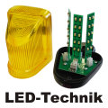 Blinkleuchte 12/24V LED-Technik 30 Led�s. / Blinkleuchte 12V/24V mit LED-Technik. Die Blinkleuchte ist best�ckt mit 3 LED-Leisten a. 10 Leuchtdioden. Die Lieferung erfolgt incl. Wandhalterung.