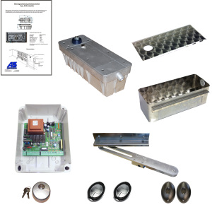 Drehtorantrieb Unterflur R18 1-fl�gelig Geh. Edelstahl. Ausf�hrung: selbsthemmend