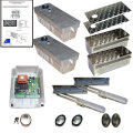 Drehtorantrieb Unterflur R18 2-fl�gelig Geh. Edelstahl. Ausf�hrung: selbsthemmend / Unterflur - Drehtorantrieb Set R18 f�r zweifl�gelige Tore bis 4,0m und 300 kg pro Fl�gel. EDELSTAHL - Geh�use Der Fl�geltorantrieb R18ist ein Getriebemotor 230V - im Aluminium Geh�use mit �lf�llung un...