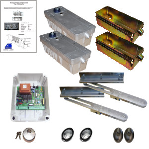 Drehtorantrieb Unterflur R18 2-fl�gelig Geh. verzinkt. Ausf�hrung: selbsthemmend