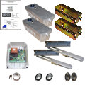 Drehtorantrieb Unterflur R18 2-fl�gelig Geh. verzinkt. Ausf�hrung: selbsthemmend / Unterflur - Drehtorantrieb Set R18 f�r zweifl�gelige Tore bis 4,0m und 300 kg pro Fl�gel. Einbaugeh�use verzinkt. Der Fl�geltorantrieb R18ist ein Getriebemotor 230V - im Aluminium Geh�use mit �lf�llun...