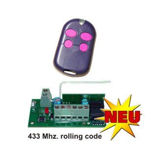 Universal Funkset - Empf�nger mit Handsender (rolling Code).