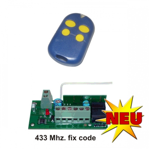 Universal Funkset - Empf�nger mit Handsender (Festcode).