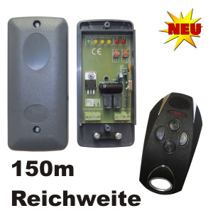 Torantrieb Funkset - Empf�nger 12-24V AC/DC mit Handsender 4 Kanal ca.150m Reichweite !
