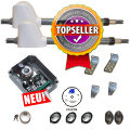 Drehtorantrieb T400 2-fl�gelig Premium. Torantriebe - Komplettset. / Drehtorantrieb - Torantrieb Set f�r zweifl�gelige Tore bis 5,0m und 250kg  pro Fl�gel.Der Drehtorantrieb T400 ist ein sehr robuster selbsthemmender 24V Spindel - Fl�geltorantrieb. Ausf�hrung mit Edels...