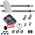 Drehtorantrieb T400 2-fl�gelig Premium mit Transponder - Komplettset. / Drehtorantrieb - Torantrieb Set f�r zweifl�gelige Tore bis 5,0m und 250kg  pro Fl�gel.Der Drehtorantrieb T400 ist ein sehr robuster selbsthemmender 24V Spindel - Fl�geltorantrieb. Ausf�hrung mit Edels...