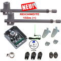 Drehtorantrieb T500 2-fl�gelig Premium. 3 Handsender NEO + Antenne 150-200m Reichweite ! / Drehtorantrieb - Torantrieb Set f�r zweifl�gelige Tore bis 5,0m und 250kg  pro Fl�gel.Der Drehtorantrieb T500 ist ein sehr robuster selbsthemmender 24V Spindel - Fl�geltorantrieb. Ausf�hrung mit Edels...