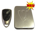 Handsender V-INOX 433 Mhz. rolling Code.  EDELSTAHL Design - NEUHEIT ! / Handsender Typ: VINOX 433 Mhz. rolling Code. Passend zu unseren  Motorsteuerungen LRS-2239, LRS2212.  Ma�e: 62x33x14mm Gewicht: 25g Batterie: 2xCR2016