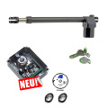 Drehtorantrieb VS2 1-fl�gelig Standard Torantrieb - Komplettset. / Drehtorantrieb Set f�r einfl�gelige Tore bis 5,0m und 250kg  pro Fl�gel.Der Torantrieb VS2 ist ein sehr robuster selbsthemmender 12V Spindel - Fl�geltorantrieb. Ausf�hrung mit Aluminiumgeh�use und Ede...