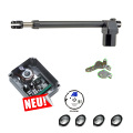 Drehtorantrieb VS2 1-fl�gelig St. mit 4 Handsender. Torantrieb - Komplettset. / Drehtorantrieb Set f�r einfl�gelige Tore bis 5,0m und 250kg  pro Fl�gel.Der Torantrieb VS2 ist ein sehr robuster 12V Spindel - Fl�geltorantrieb. Ausf�hrung mit Aluminiumgeh�use und Edelstahlspindel. D...
