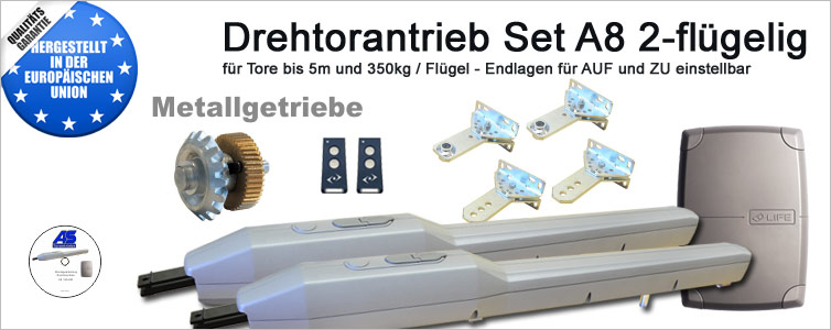 Automatismo Para Puertas Batientes 24V Con Batería De Respaldo, Set Completo Para Giro, Funciona En Emergencias