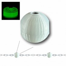 Signal-Kugel f�r Kette 4mm fluoreszierend 40mm