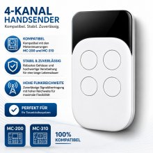 Handsender LUMO 4-Kanal Passend zur MC-200 und MC-310 Motorsteuerung